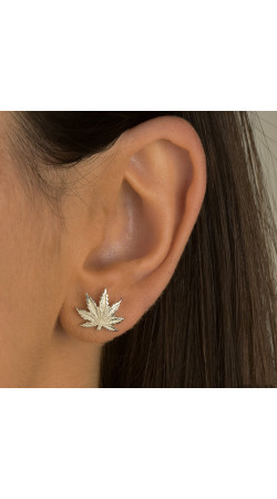 Brinco Folha (Prata)
